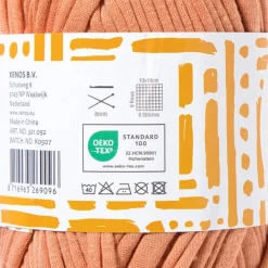 Xenos Garen t-shirt - oranje - 100 gram - 29 meter- Garen