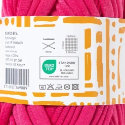 Xenos Garen t-shirt - roze - 100 gram - 29 meter- Garen