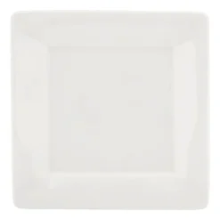 Xenos Gebaksbord porselein - 15x15cm- Borden