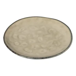 Xenos Gebaksbordje Toscane - beige - ø15.5 cm- Borden