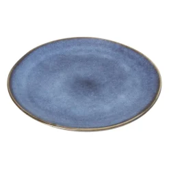 Xenos Gebaksbordje Toscane - donkerblauw - ø15.5 cm- Borden