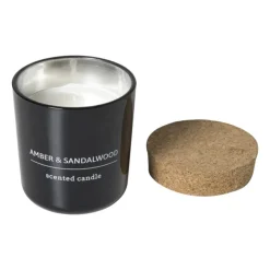 Xenos Geurkaars met refill - amber & sandalwood- Geurkaarsen|Geurkaarsen