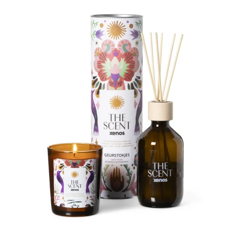 Xenos Geurkaars The Scent - ø9.5x7.9 cm- Kerstcadeaus|Geurstokjes