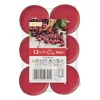 Coolmax Geurwaxinelichten - cranberry - set van 12- Geurkaarsen|Geurkaarsen