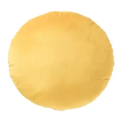 Xenos Glimlach kussen - oranje - ø35 cm- Kussens