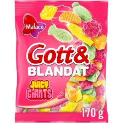 Xenos Gott & blandat - juicy giants - 170 gram- Snoep