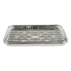 Xenos Grillschalen zilver - set van 4 - 34x23x4 cm- Wegwerpservies|Barbecue
