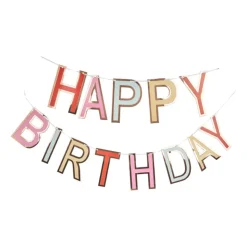 Xenos Guirlande happy b'day - 2,5 meter- Slingers|Kinderfeestjes