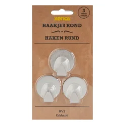 Xenos Haakjes rond - set van 3- Keukengerei