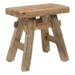 Xenos Handmade krukje Ubud - recycle hout - 45x27x45 cm- Krukjes