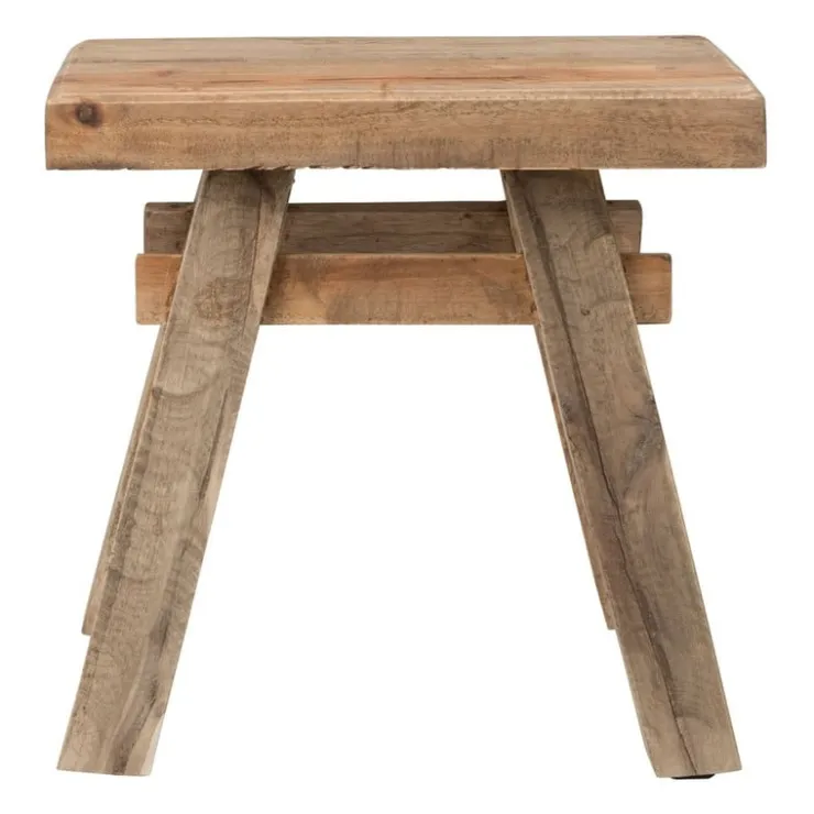 Xenos Handmade krukje Ubud - recycle hout - 45x27x45 cm- Krukjes