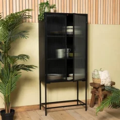 Xenos Handmade krukje Ubud - recycle hout - 45x27x45 cm- Krukjes
