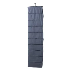 Xenos Hang organiser met 10 vakken - grijs - 154x34x6 cm- Opbergsystemen