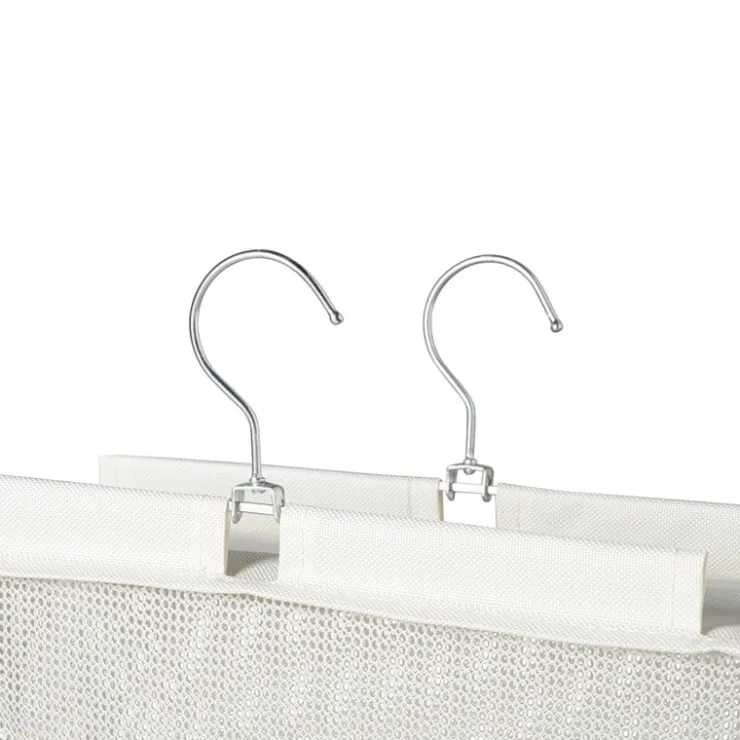 Xenos Hang organiser met 10 vakken - wit - 125x15x30 cm- Schoenenrek|Opbergsystemen