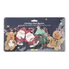 Xenos Hang tags kerst - multikleur - set van 8- Kerst Inpakken