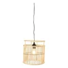 Xenos Hanglamp bamboe - naturel - ⌀28x33 cm- Hanglampen