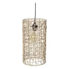 Xenos Hanglamp geweven cilinder ⌀22x40 cm- Hanglampen