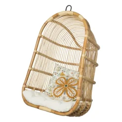 Xenos Hangstoel Aqua - naturel - 70x60x124 cm- Hangstoelen