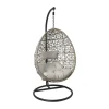 Xenos Hangstoel Hawaii met grjize kussens - bruin - 196 cm- Hangstoelen