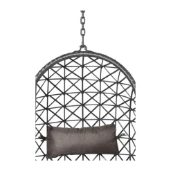 Xenos Hangstoel Mallorca met standaard - zwart - 125x83x67 cm- Hangstoelen