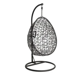 Xenos Hangstoel swing met standaard - zwart - ø104x200 cm- Hangstoelen