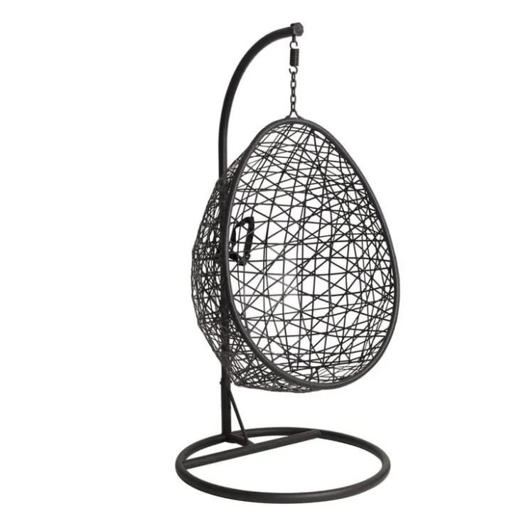 Xenos Hangstoel swing met standaard - zwart - ø104x200 cm- Hangstoelen