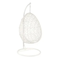 Xenos Hangstoel swing met standaard - wit - ø104x200 cm- Hangstoelen