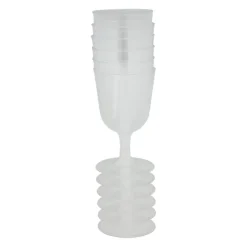 Xenos Herbruikbare wijnglazen - 6 stuks - 160 ml- Wegwerpservies|Wijnglazen