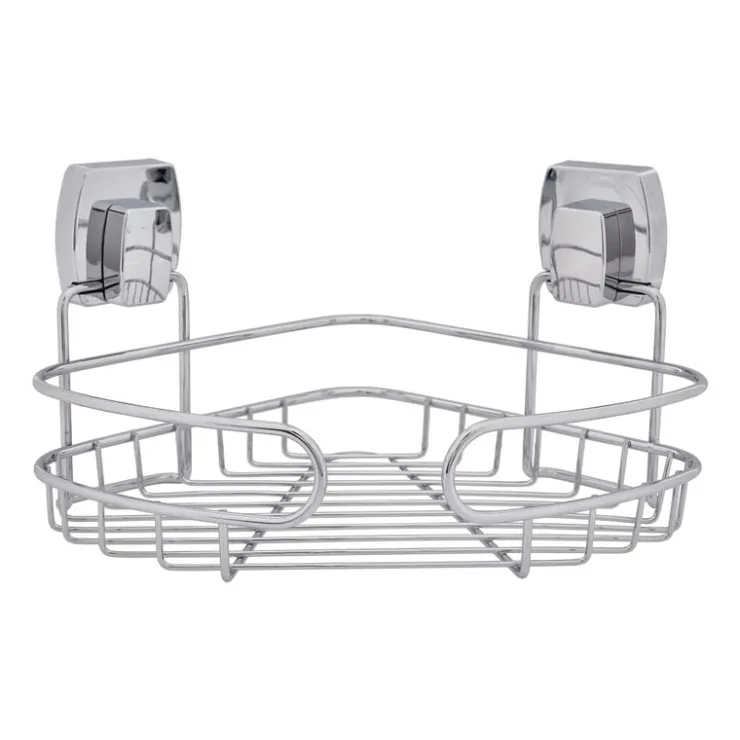 Xenos Hoek rek easy lock - 21x21x10 cm- Doucherekjes