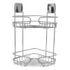 Xenos Hoekrek dubbel easy lock - 21x21x34 cm- Doucherekjes