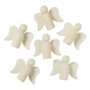 Xenos Houten engeltjes - set van 6 - naturel- Knutselspullen|Kerst Knutselen