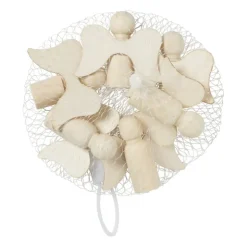 Xenos Houten engeltjes - set van 6 - naturel- Knutselspullen|Kerst Knutselen