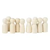 Xenos Houten kegelpoppen - set van 15 - 4.3 cm- Knutselspullen