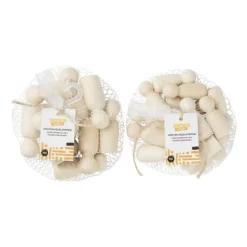 Xenos Houten kegelpoppen - set van 15 - 4.3 cm- Knutselspullen