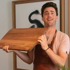 Hugo Kennis borrelplank xxl - bruin - 32x70 cm- Borrelplanken|Kerst Bakken