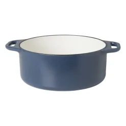 Hugo Kennis braadpan met deksel - gietijzer - blauw/zwart - ø24 cm- Pannen