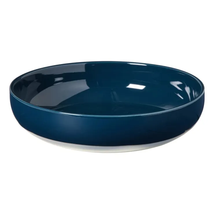Hugo Kennis diep bord - blauw/wit - ø22 cm- Borden