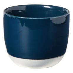 Hugo Kennis koffiemok - blauw/wit - 180 ml- Mokken