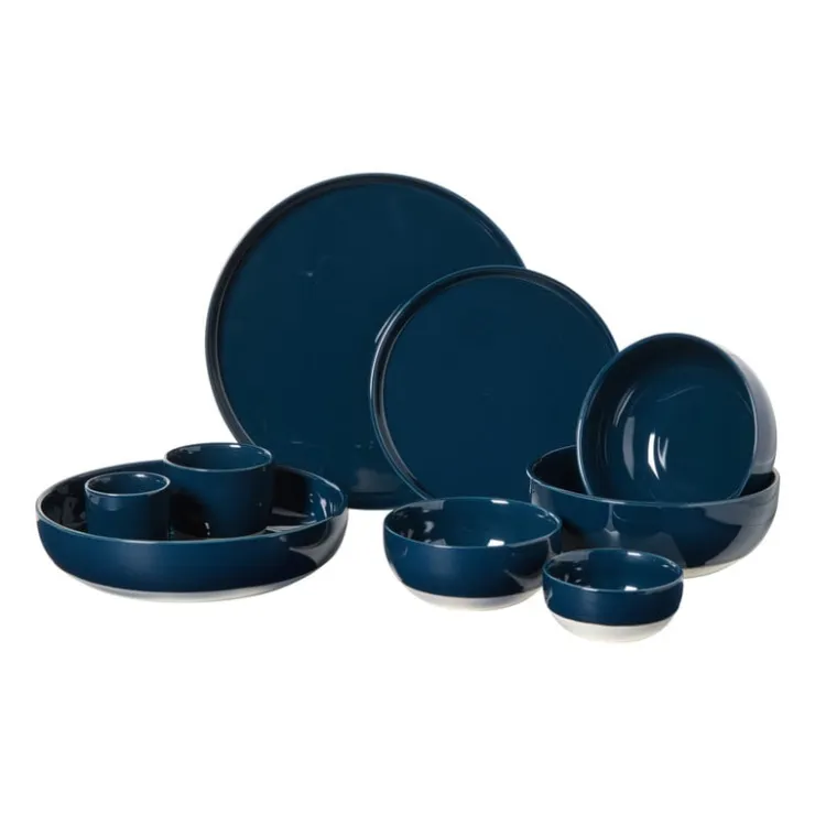 Hugo Kennis schaal - blauw/wit - ø18 cm- Schalen