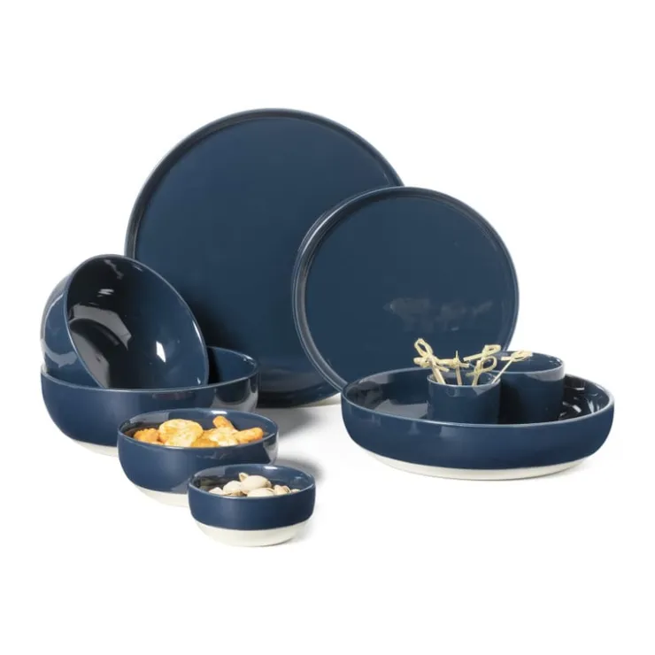 Hugo Kennis schaaltje - blauw/wit - ø9 cm- Schalen