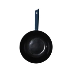 Hugo Kennis wokpan - blauw/zwart - ø28x8 cm- Pannen