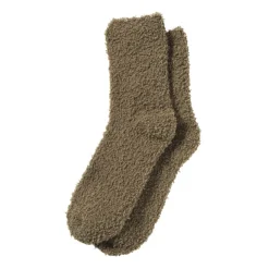 Xenos Huissok fluffy - groen - one size- Winterartikelen|Huissokken