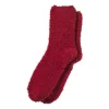 Xenos Huissok fluffy - rood - one size- Winterartikelen|Huissokken