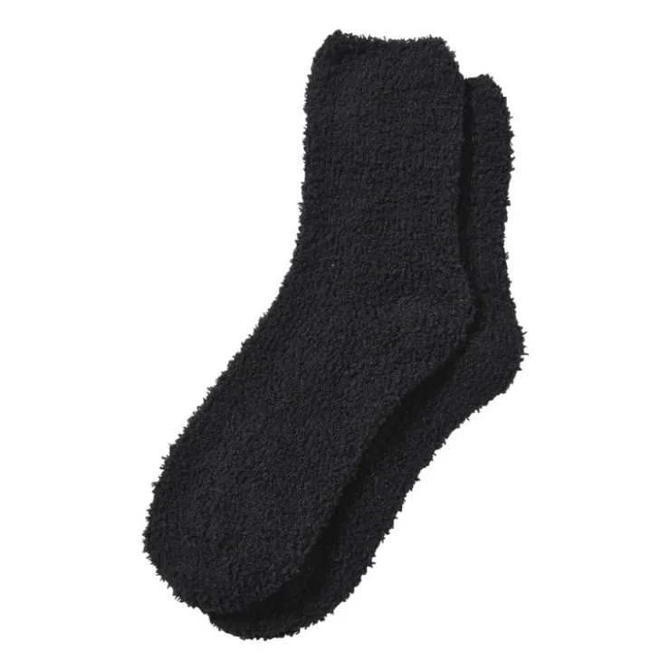 Xenos Huissok fluffy - zwart - one size- Winterartikelen|Huissokken