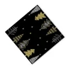Xenos 3-in-1 rol Boom - zwart - 40x480 cm- Tafelkleden|Kersttafelkleden