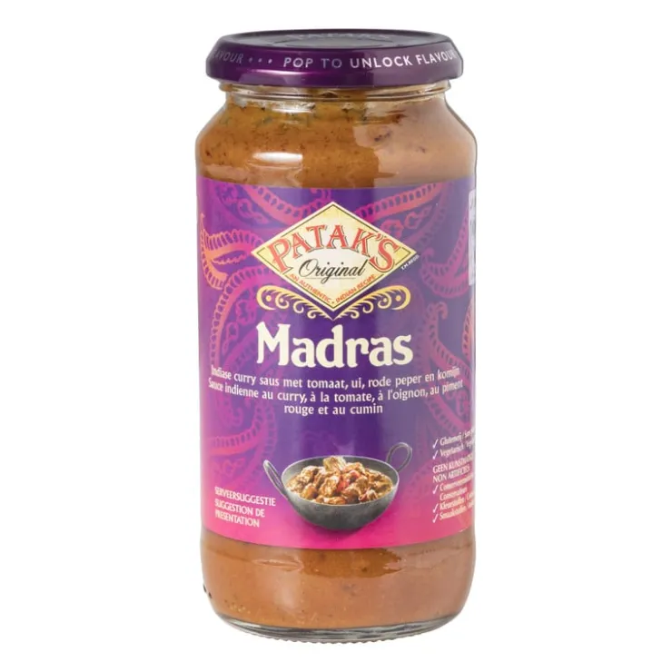 Xenos Indiase madras saus - Patak's - 450 g- Indiase Keuken|Sauzen En Dips