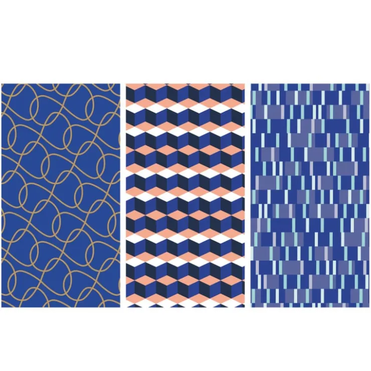Xenos Inpakpapier blauw - diverse varianten - 70x300 cm- Inpakpapier