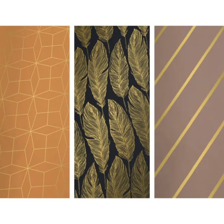 Xenos Inpakpapier print met goud - diverse varianten - 70x200 cm- Inpakpapier