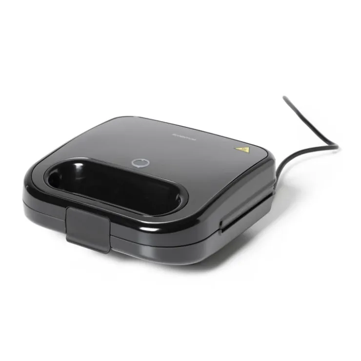 Xenos Inventum tosti ijzer - zwart - 9.5x23.6x22.8 cm- Keukenapparatuur