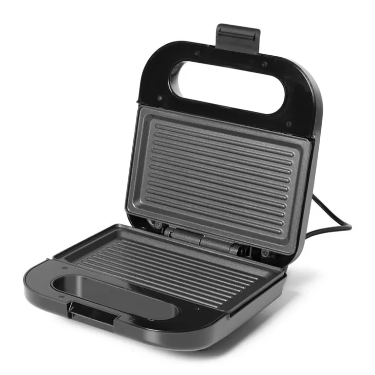 Xenos Inventum tosti ijzer - zwart - 9.5x23.6x22.8 cm- Keukenapparatuur